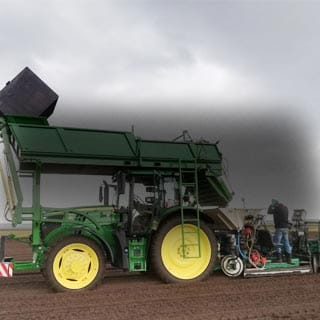 PLC-controlled flower bulb harvesters